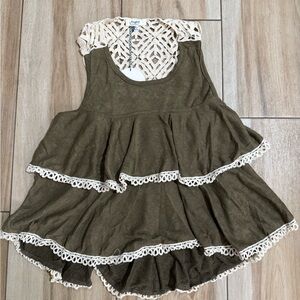 NWT Hayden Los Angeles Layered Lace Racerback Top